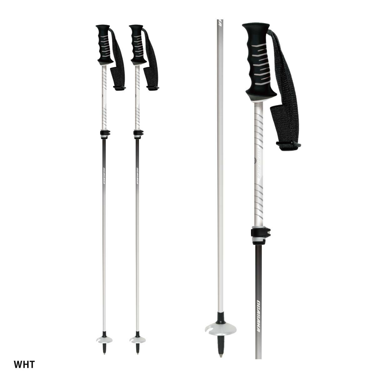 OGASAKA オガサカ スキー ポール ストック メンズ レディース 伸縮式