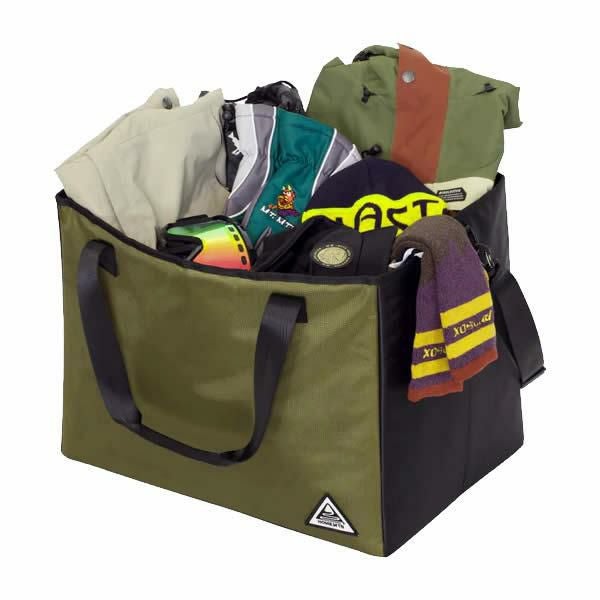 スノーボード ブーツケース BOX型の自立するトートバッグ HOME