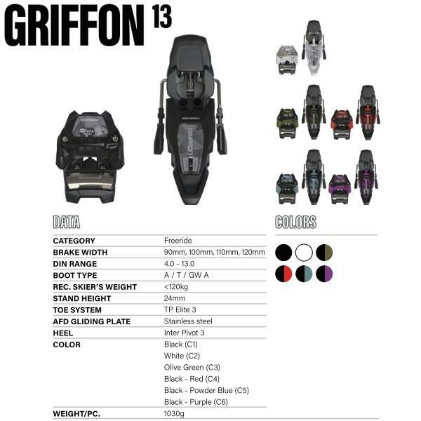 マーカー ビンディング GRIFFON 13 ブラック×オリーブグリーン MARKER