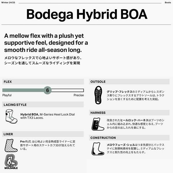 ROME SDS ブーツ BODEGA HYBRID BOA ボデガ・ハイブリッド・ボア（24