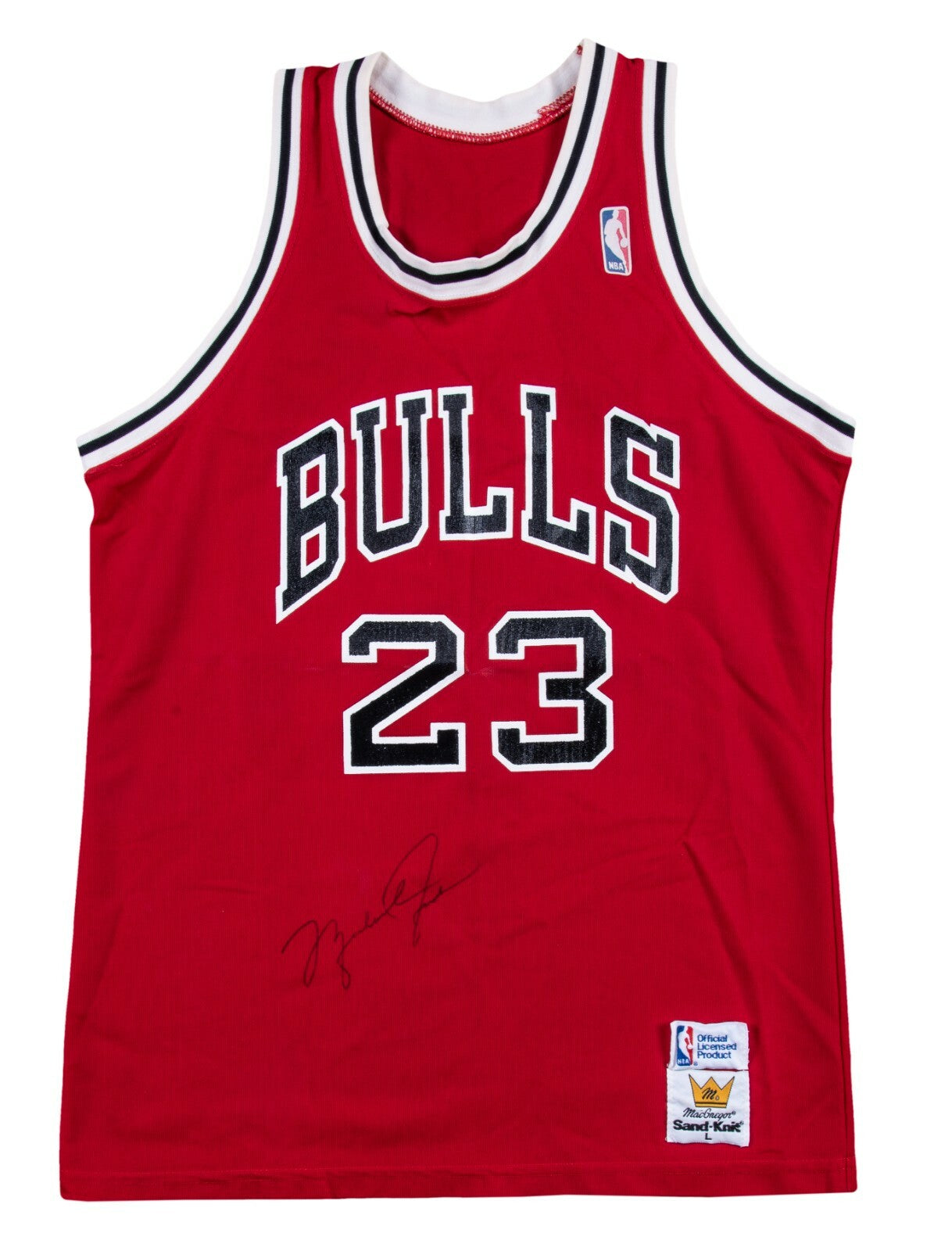 Michael Jordan Rookie Era Signed 1980's Sand Knit Chicago Bulls