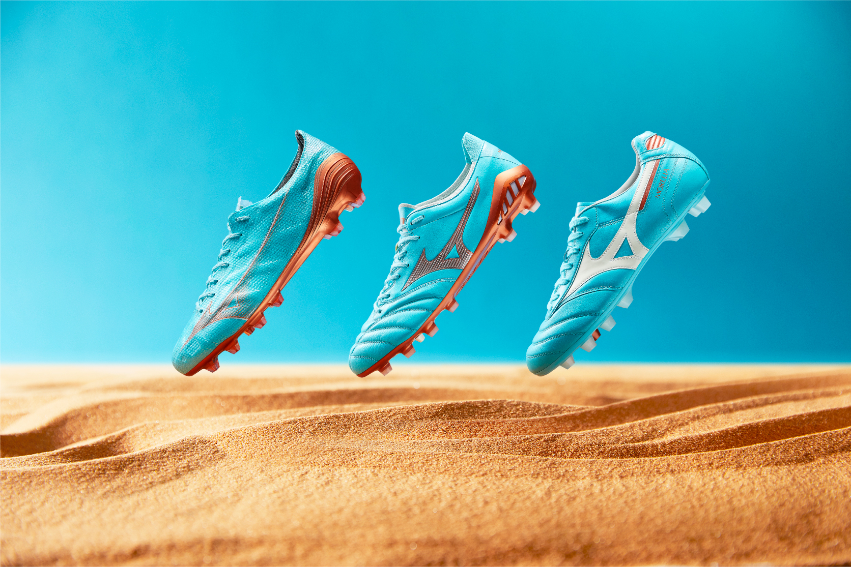 サッカーW杯で5人の日本代表選手が着用する「ミズノ」サッカーシューズ