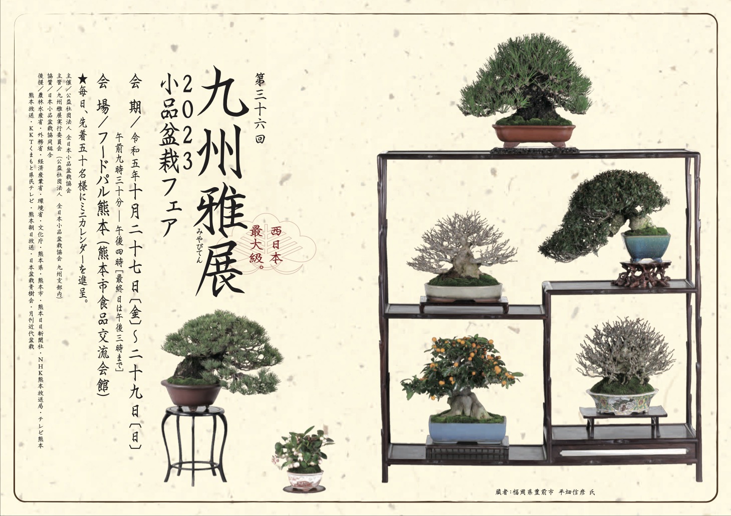 九州雅展 - 公益社団法人全日本小品盆栽協会