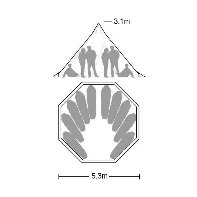 Tentipi テンティピ Onyx CP 9 オニキス9 CP ベージュ(Light Tan