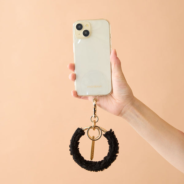 HASHIBAMI【Ha-2404-410 ウィンドベル ファー ハンドストラップ