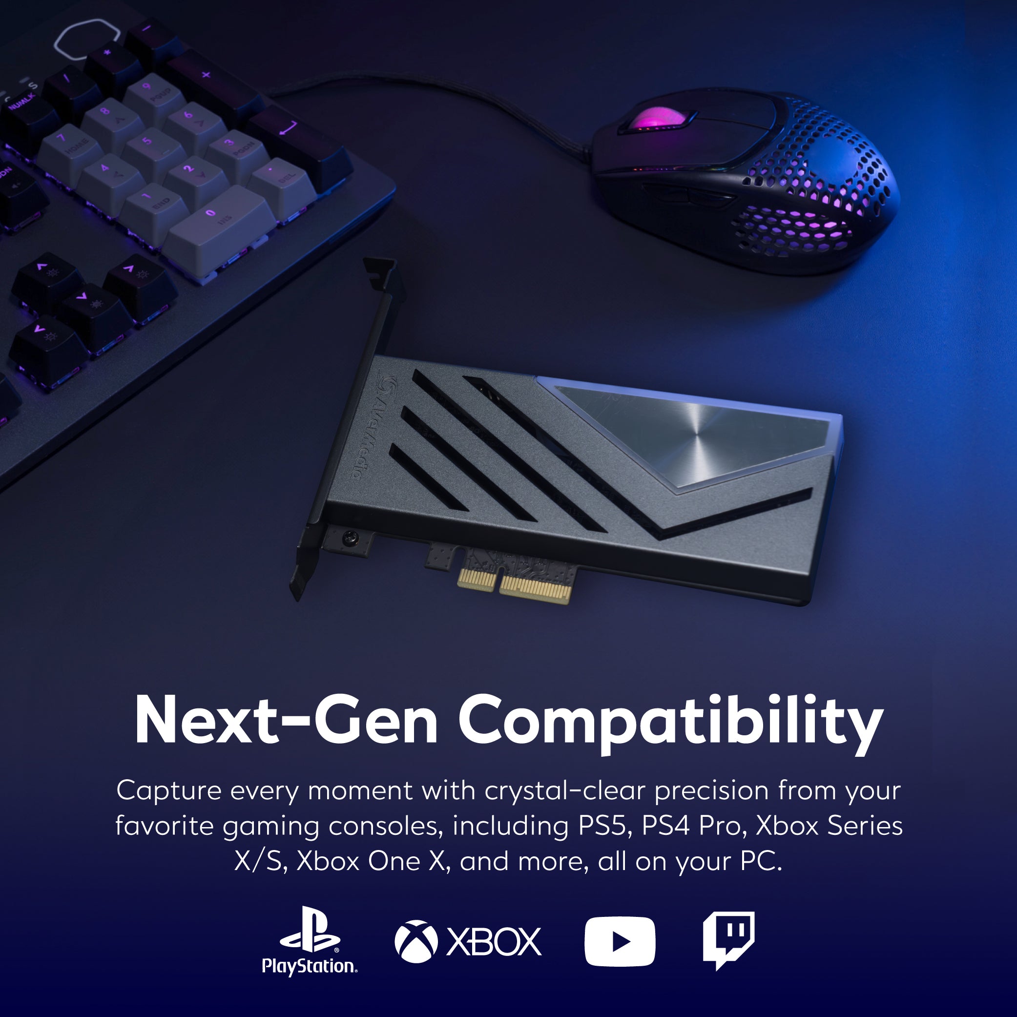 GC575 4K144hz HDR VRR Support PCIe Capture Card for Gaming