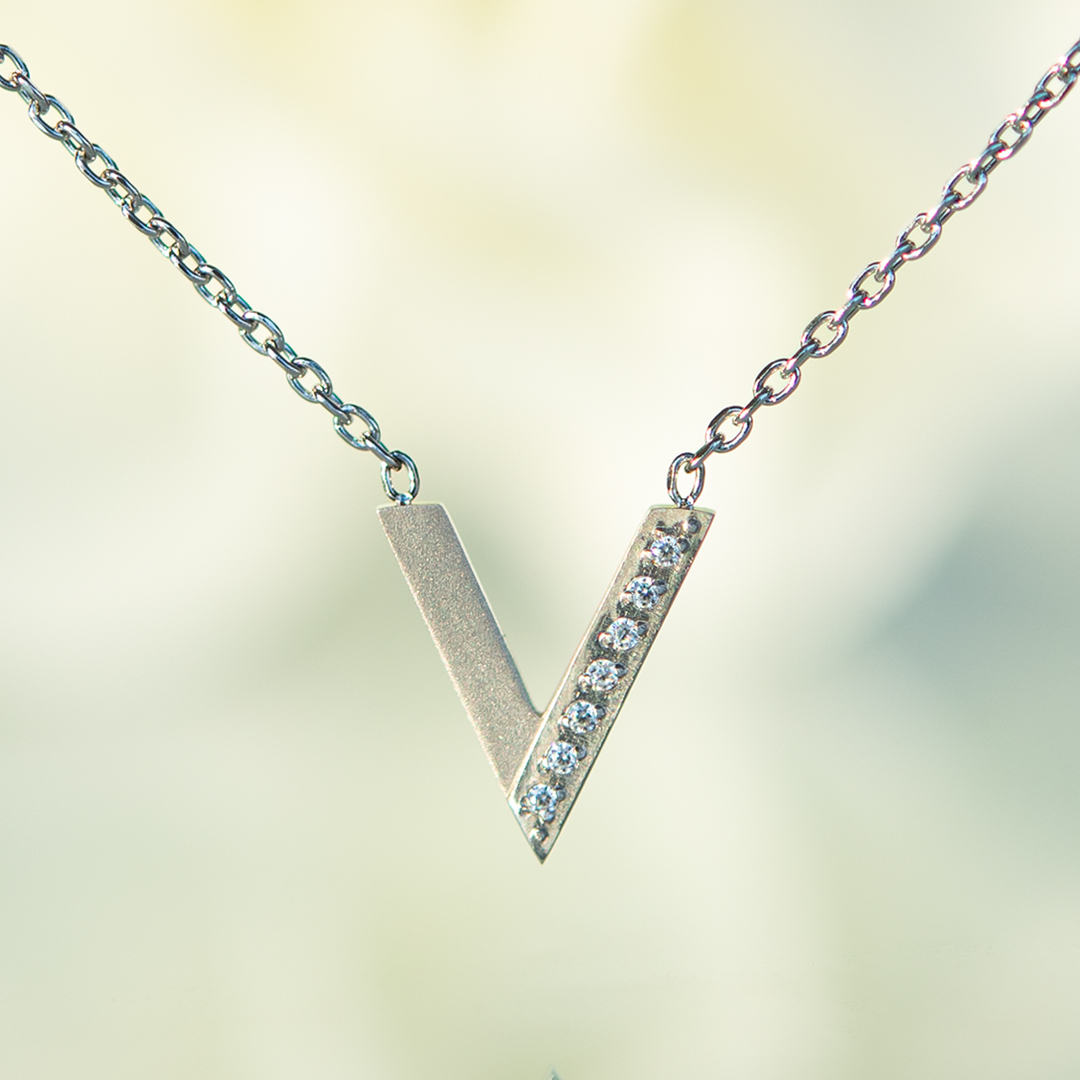 ネックレス ステンレススチール キュービックジルコニア アクセサリー