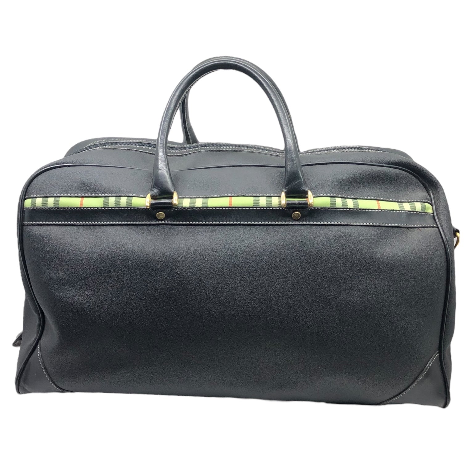 BURBERRY GOLF(バーバリーゴルフ) ノヴァチェック レザー ボストン