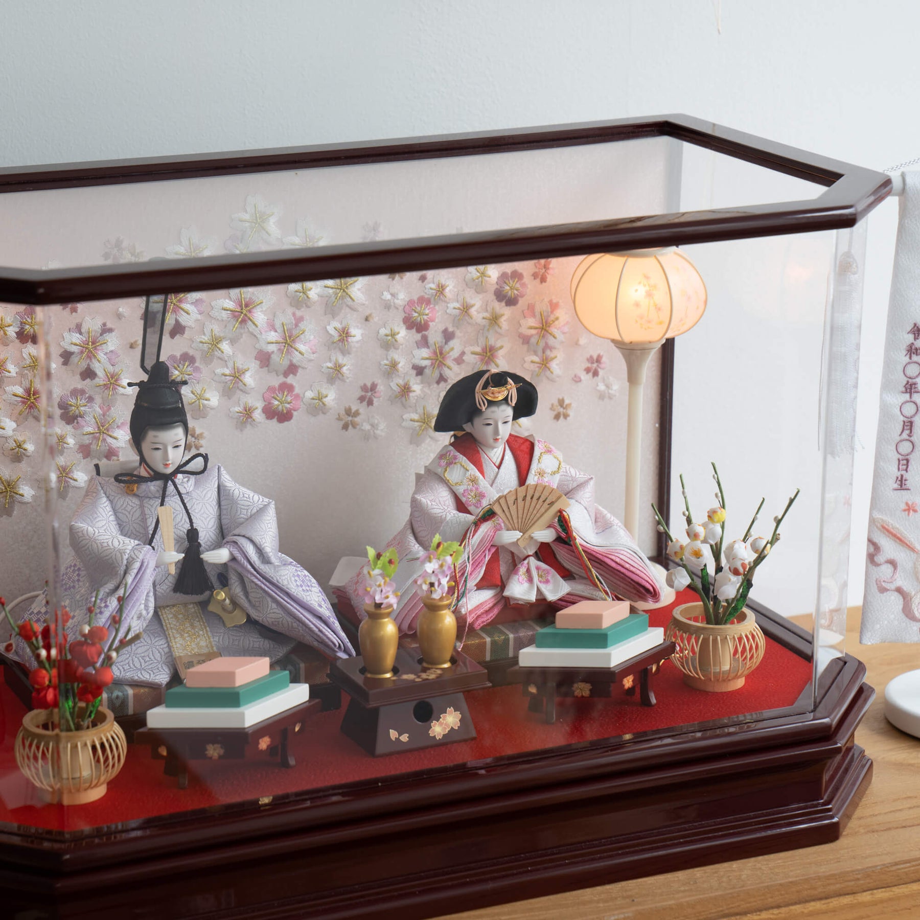 あかね 人形ケース 吉徳大光 七宝｜雛人形 お雛様 コンパクトで