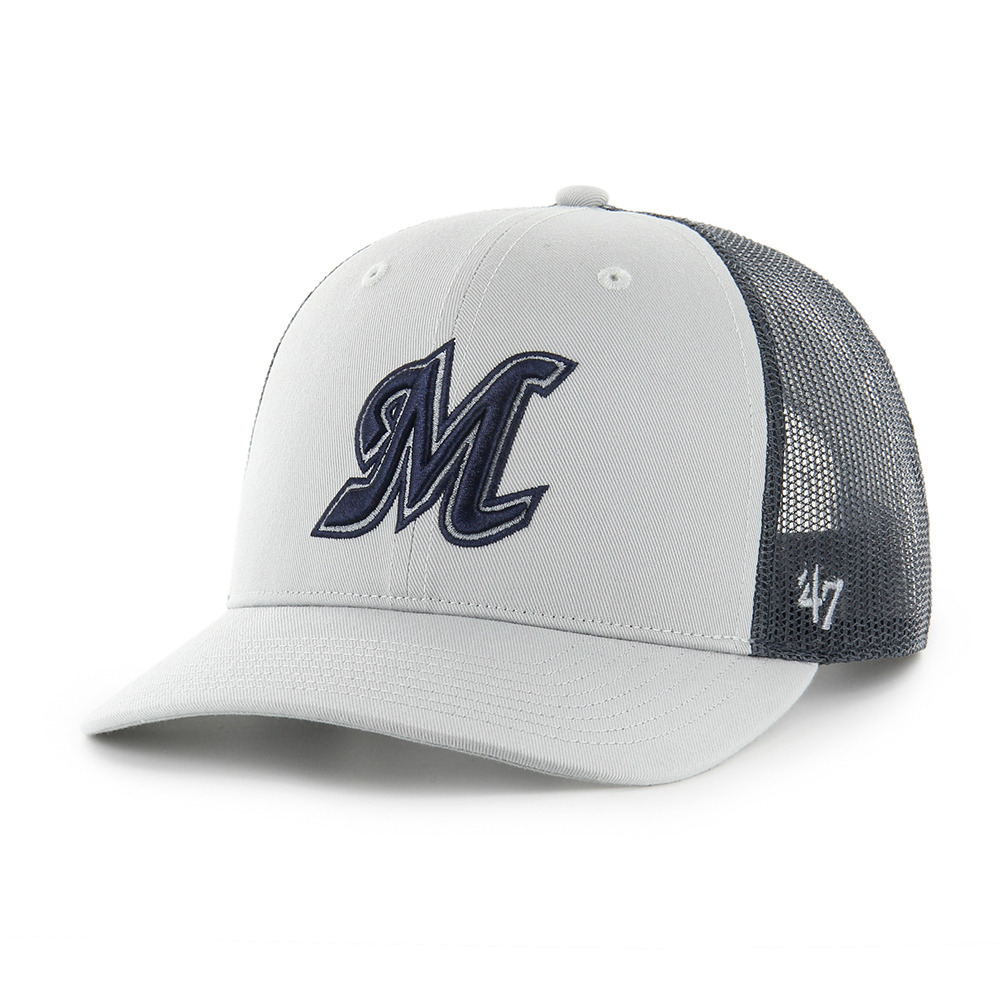 Marines '47 TRUCKER グレー x ネイビーメッシュ/マリーンズ