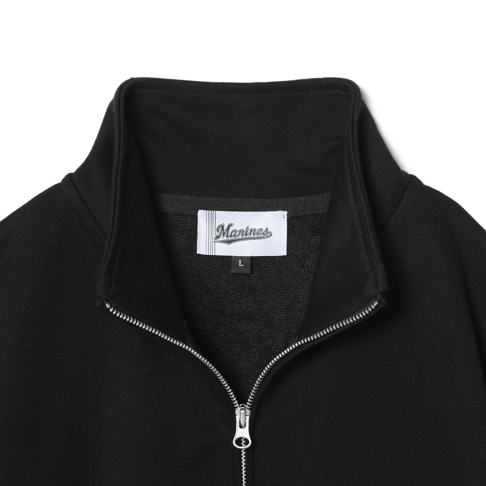 スクリプトMARINES 裏毛ハーフジップ3D刺繍/マリーンズオンライン
