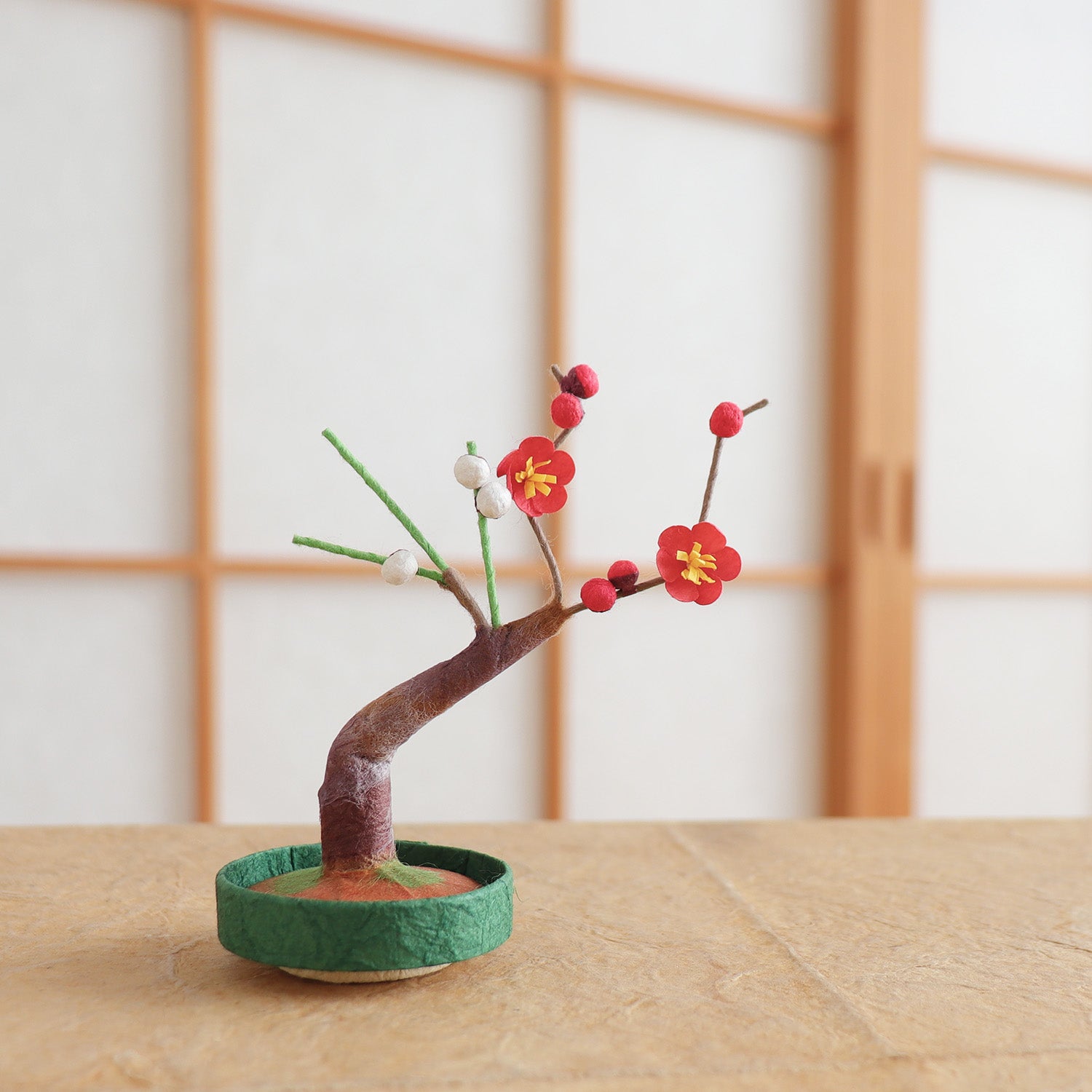 めでたや】ミニ盆栽 紅白梅 和雑貨 – めでたやオンラインショップ