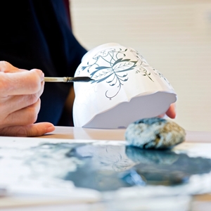 マイセン ブルーオニオン シェル型ディッシュ 800101/00209 | ブルー