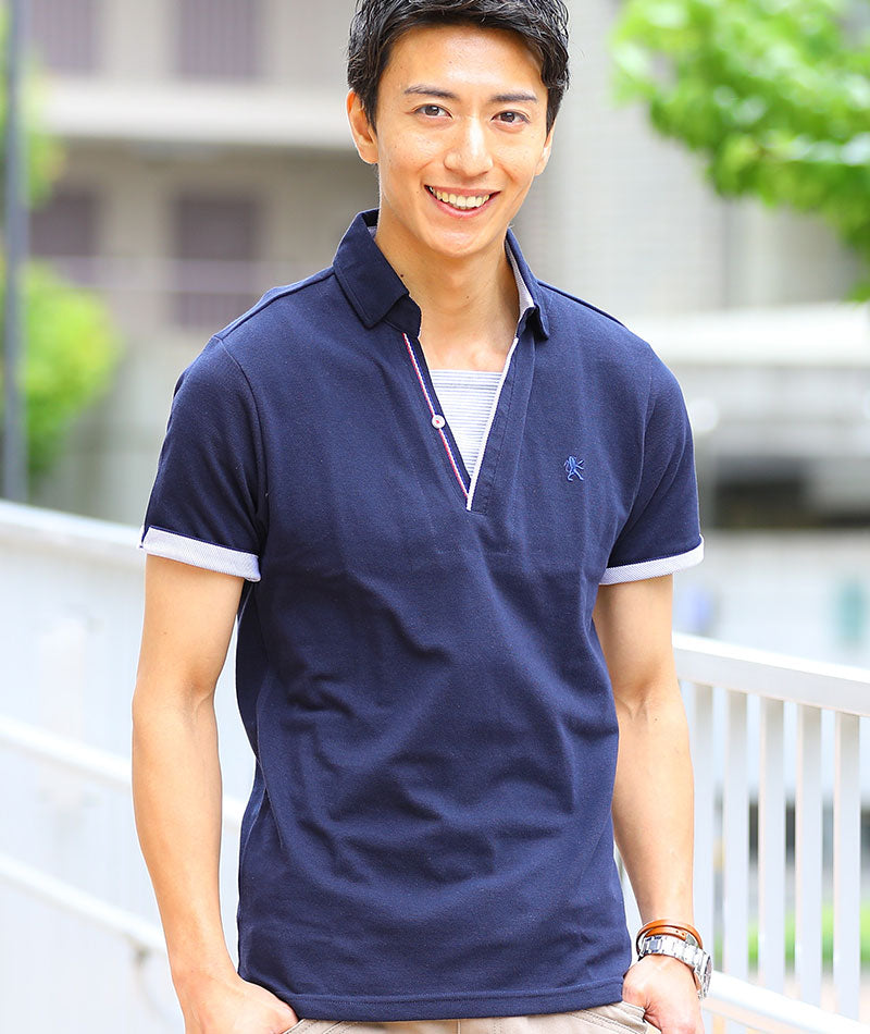 スキッパー ポロシャツ メンズ おしゃれ かっこいい ブランド 人気