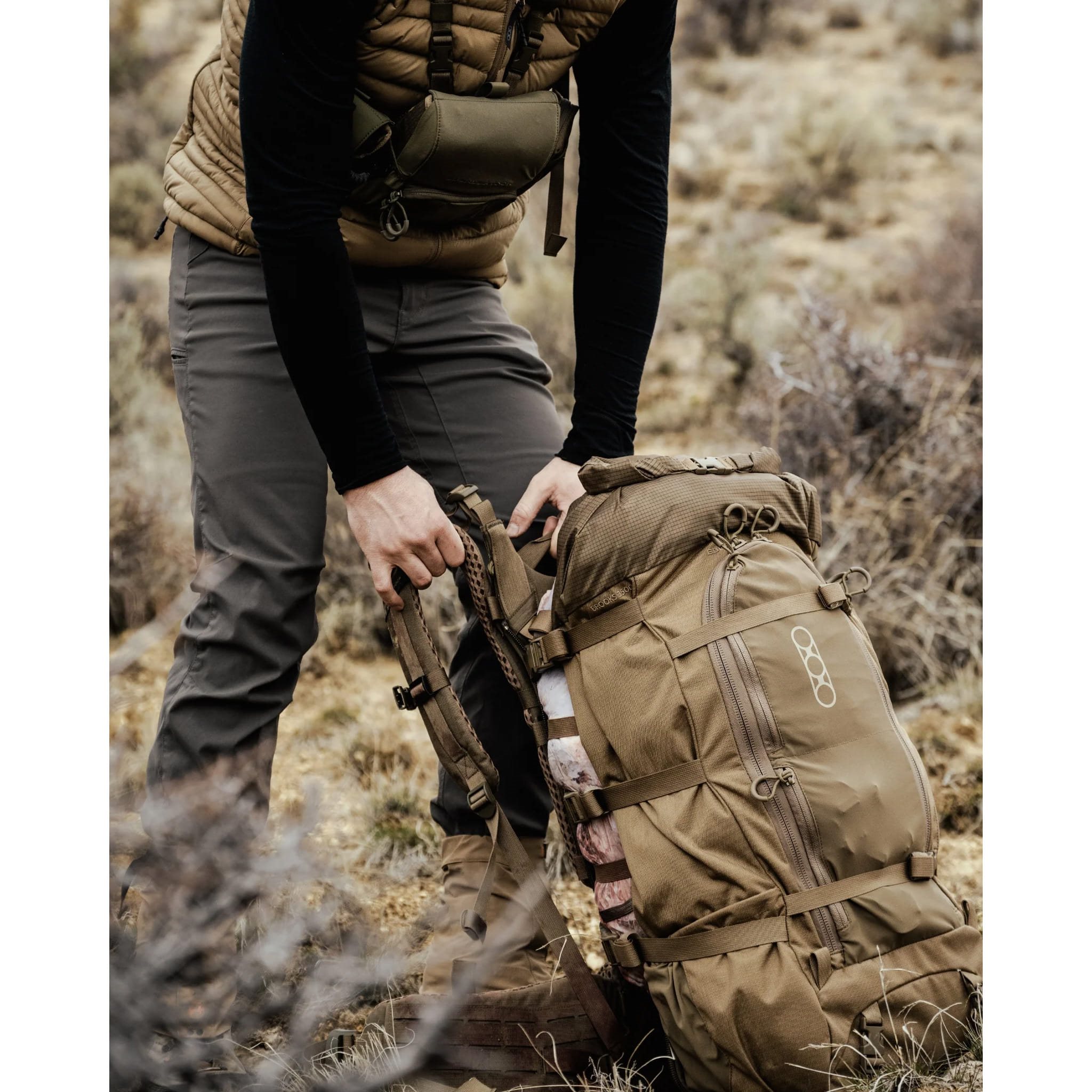 EBERLESTOCK backpack BROOKS 3500 DRY EARTH | MILITARY RANGE