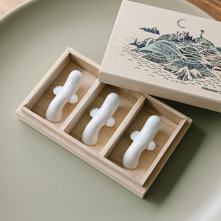 木箱入り箸置き3個セット（ニョロニョロ）MM8500-433H - MOOMIN SHOP