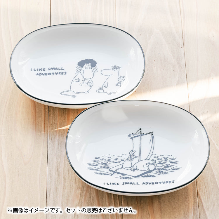 石木文 ムーンラビット オーバル 2枚セット 石木文 ムーンラビット