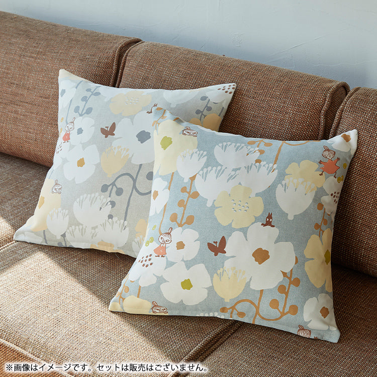 クッションカバー45角（TINY FLOWER/グレー）A035C＜取り寄せ品
