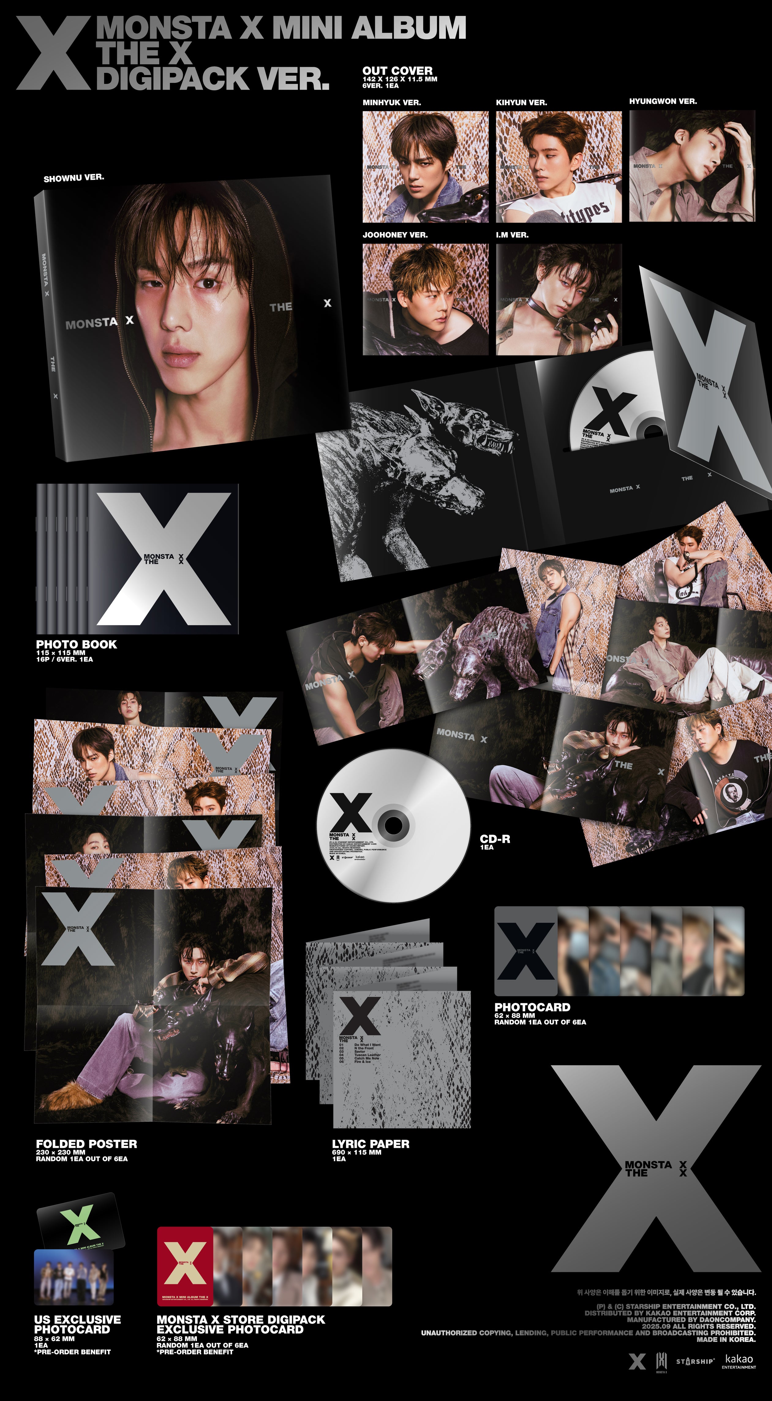 THE X – (DIGIPACK) JOOHONEY VER. – MONSTA X