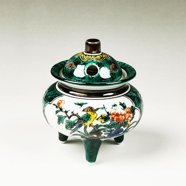 九谷焼 3号香炉 青九谷花鳥 – 漆陶舗あらき 輪島塗 九谷焼 山中塗 公式