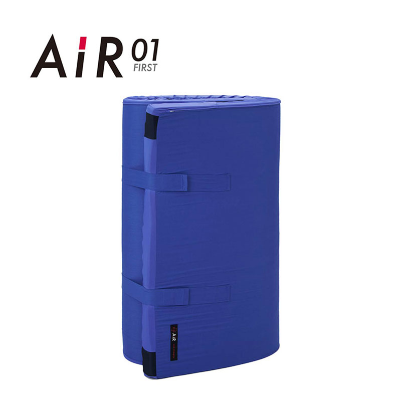 エアー01] マットレス ／HARD （シングル）8×97×195cm ブルー 表地