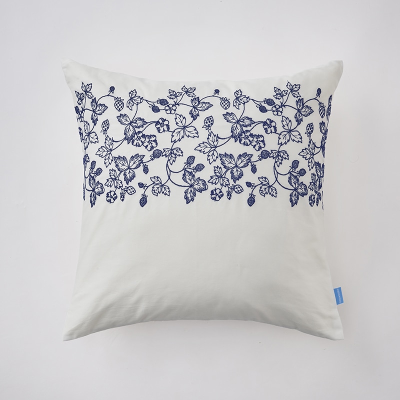 ウェッジウッド クッションケース(45×45cm ブルー): クッション