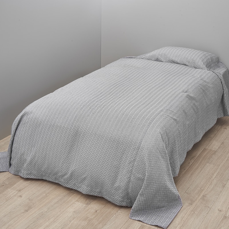 24+ ベッドスプレッド(（シングル）180x260cm グレー): 布団カバー