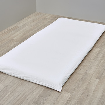 敷きふとんカバー（綿100％ 白カバー）(（シングル）105×205cm