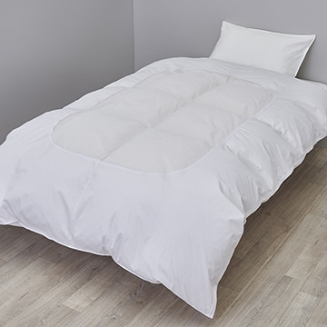 掛けふとんカバー（綿100％ 白カバー）(（シングル）150×200cm