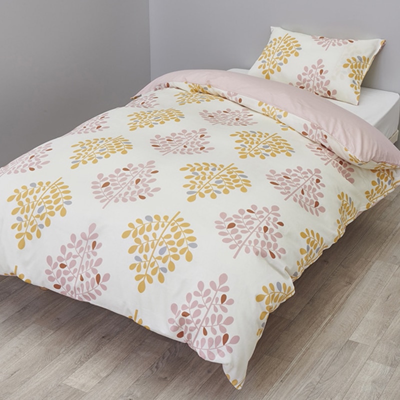 ミーィ 掛けふとんカバー （シングルロング）150×210cm ピンク 綿100