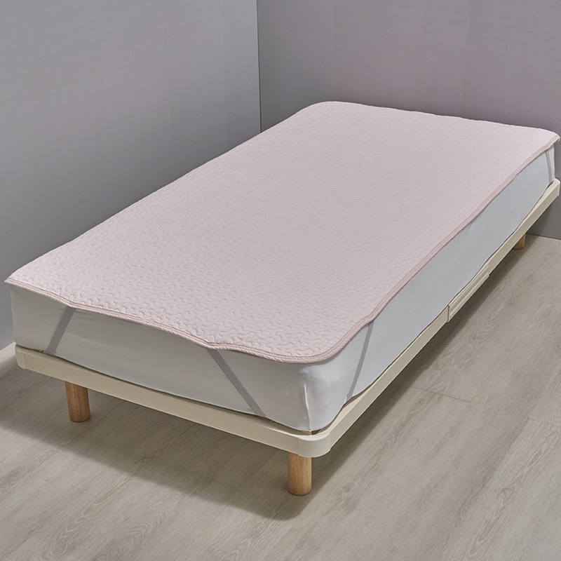 水洗い敷きパッド(（シングル）100×200cm ピンク): 敷きパッド・ベッド