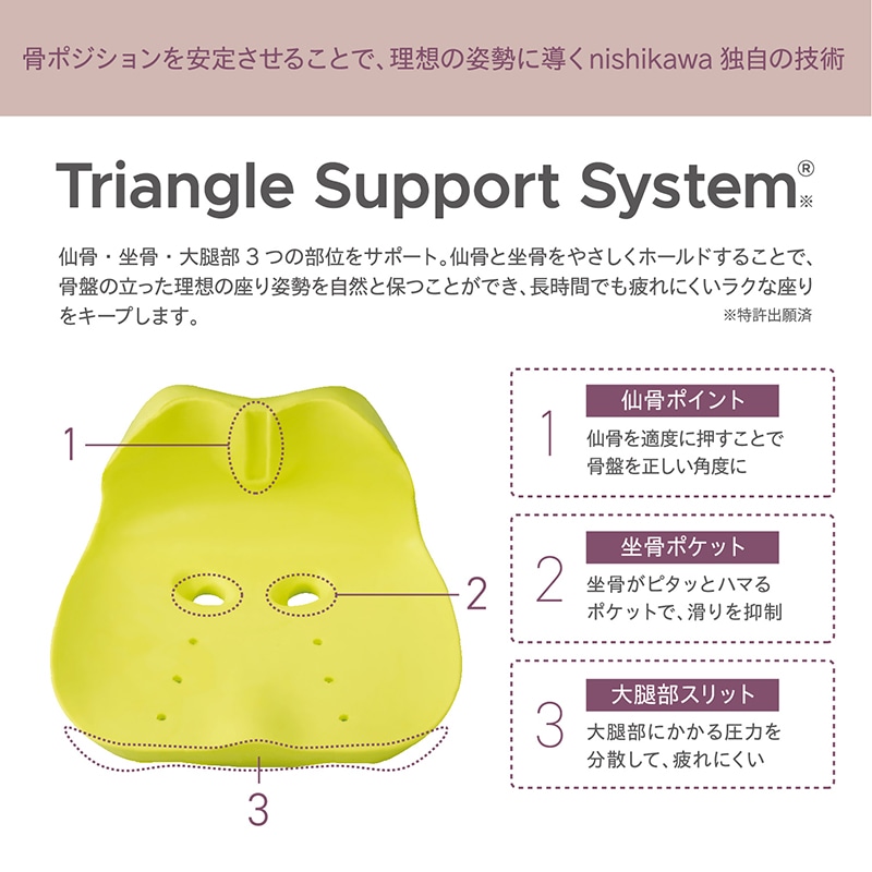 Keeps クッション for beauty smart(約幅40×長さ38×高さ21 ㎝ グレー