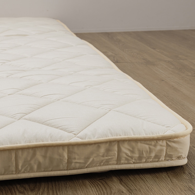 マチ付き合繊敷きふとん(（シングルロング）100×210cm ベージュ