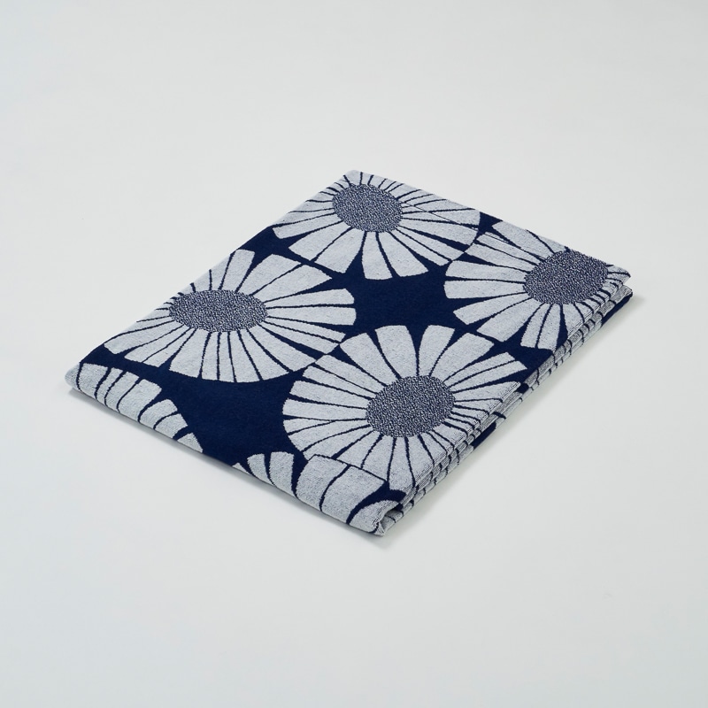 フィンレイソン タオルケット(（シングル）140×190cm ネイビー): 毛布