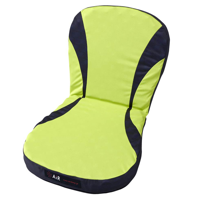 エアーポータブル]クッション/L （Lサイズ）5cm×40cm×80cm イエロー