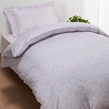 クオリアル 掛けふとんカバー （シングル）150x210cm ピンク 綿100