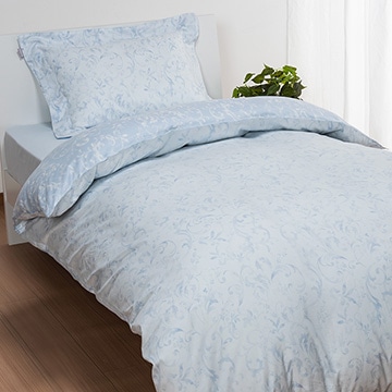 クオリアル 掛けふとんカバー （シングル）150x210cm グレー 綿100