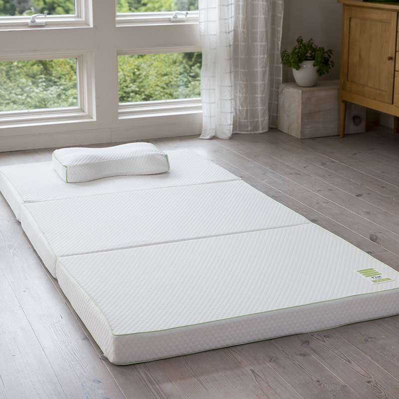 睡眠Labo]Flat 高反発ヘルシーマットレス〈1層〉（三つ折りタイプ