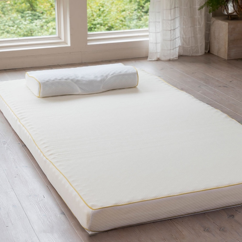 睡眠Labo]Dots ヘルシーマットレス〈1層〉（丸巻きタイプ） （シングル