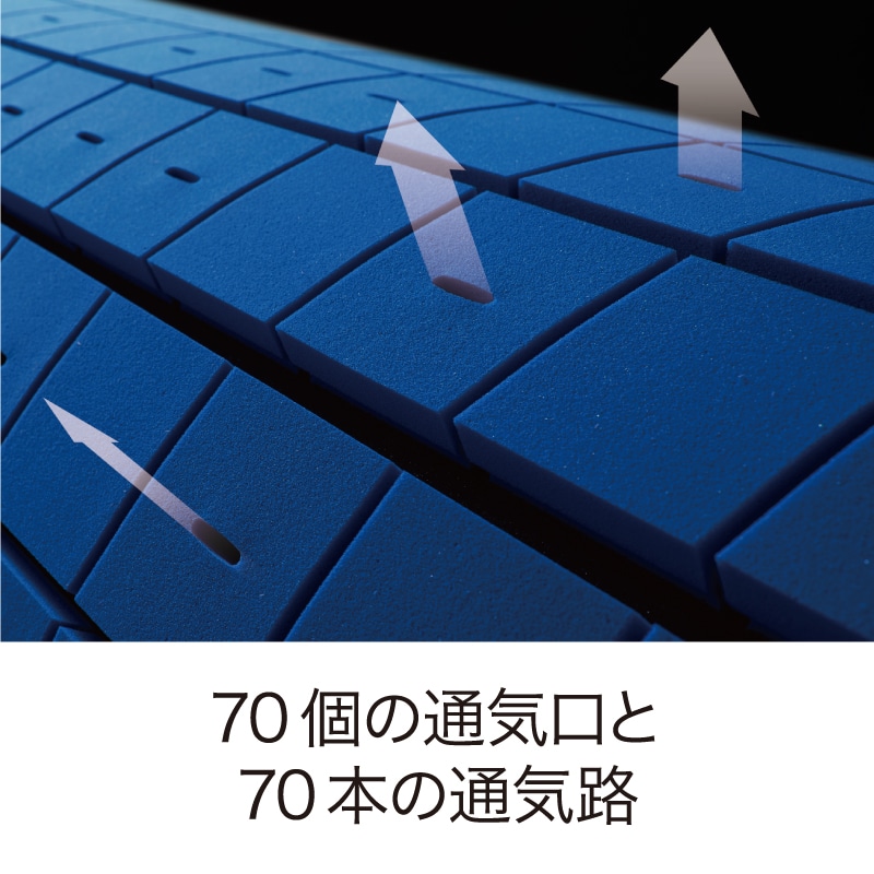 エアーSX]マットレス／HARD （シングル）9×97×195cm ロイヤルブルー