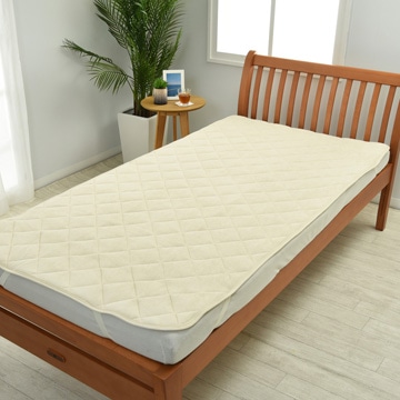 スリーピュア 綿シンカーパイル敷きパッド （シングル）100×200cm