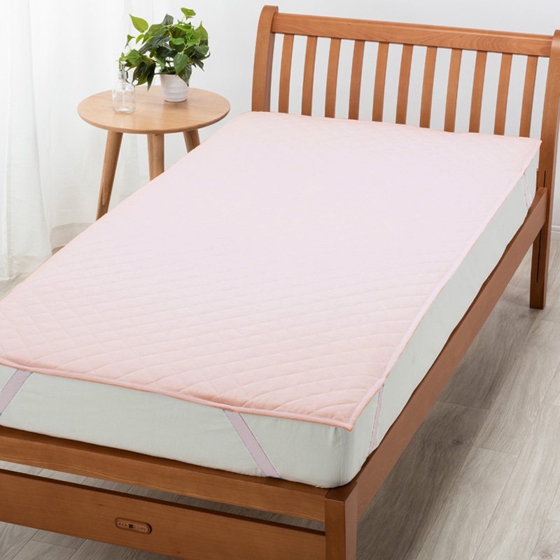 ボーテ 敷きパッド （シングル）100×200cm ピンク 表生地:パイル糸 綿