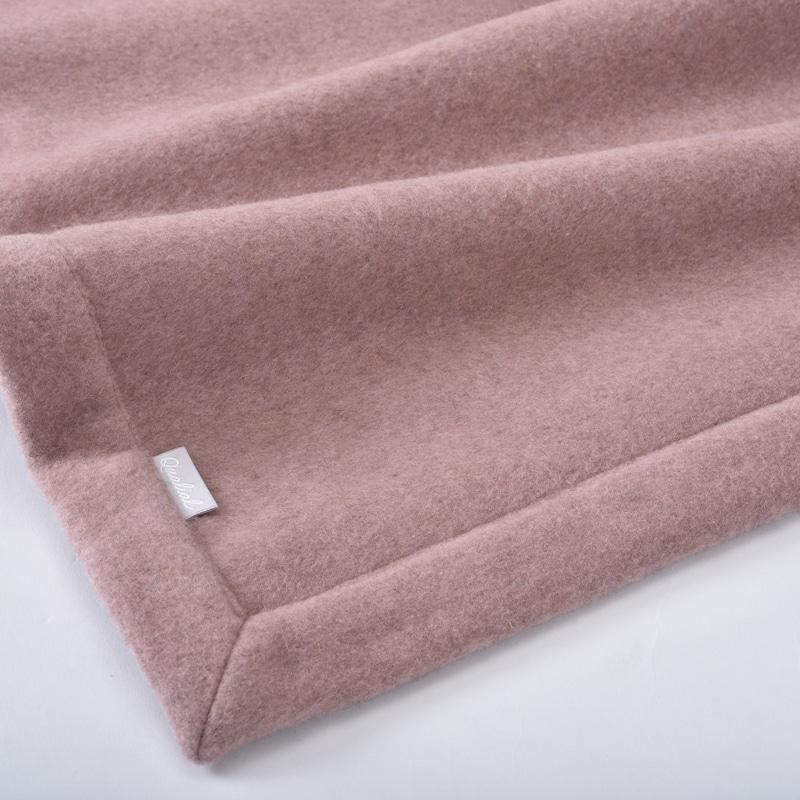 クオリアル カシミヤ毛布（毛羽部分） （シングル）140×200cm ピンク