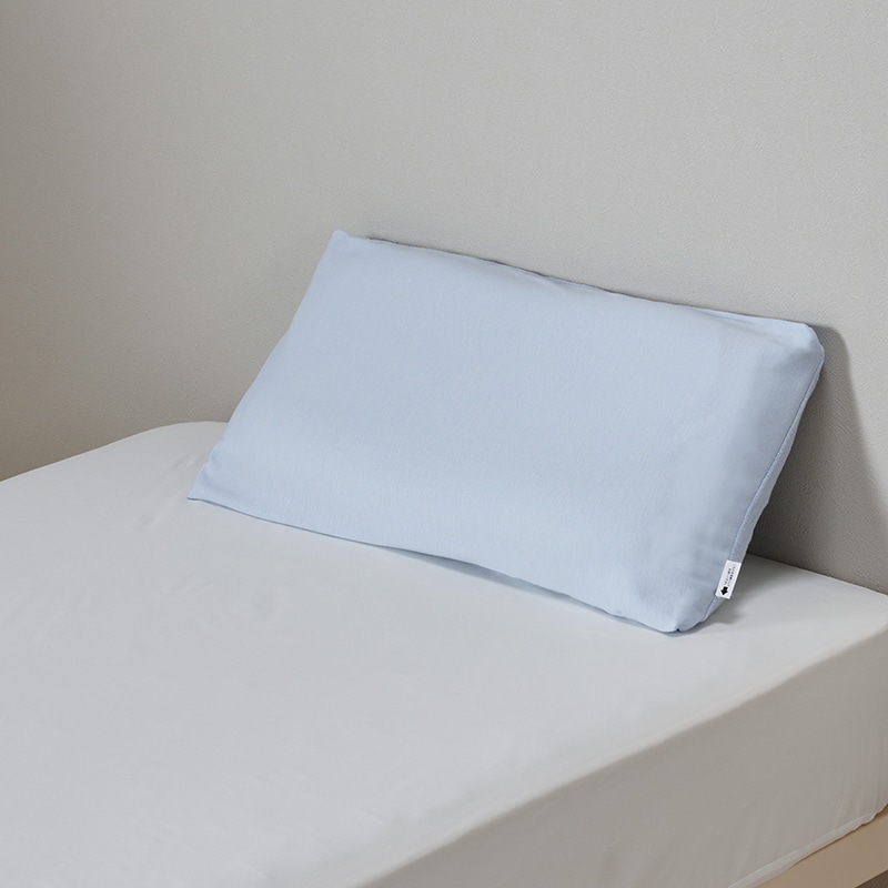 エンジェルフロート専用ピローケース 60×33cm用 ブルー 表生地：綿70