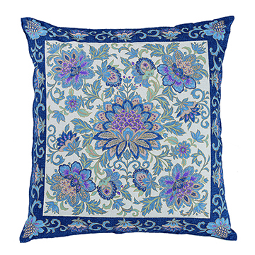 座布団カバー 55×59cm ブルー 綿100％｜布団カバー・シーツ｜nishikawa