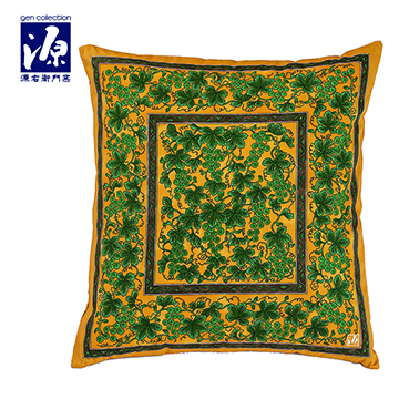 源右衛門 座布団カバー 八端判 59×63cm ブルー 綿100％｜布団カバー