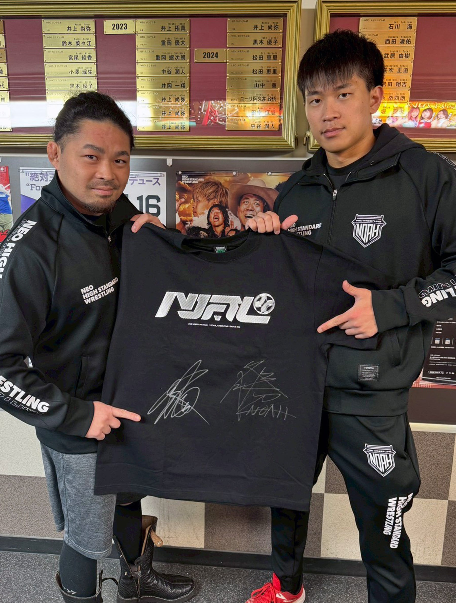 選手直筆サイン入り】NOAH Jr. TAG LEAGUE 2026 ツアーTシャツ