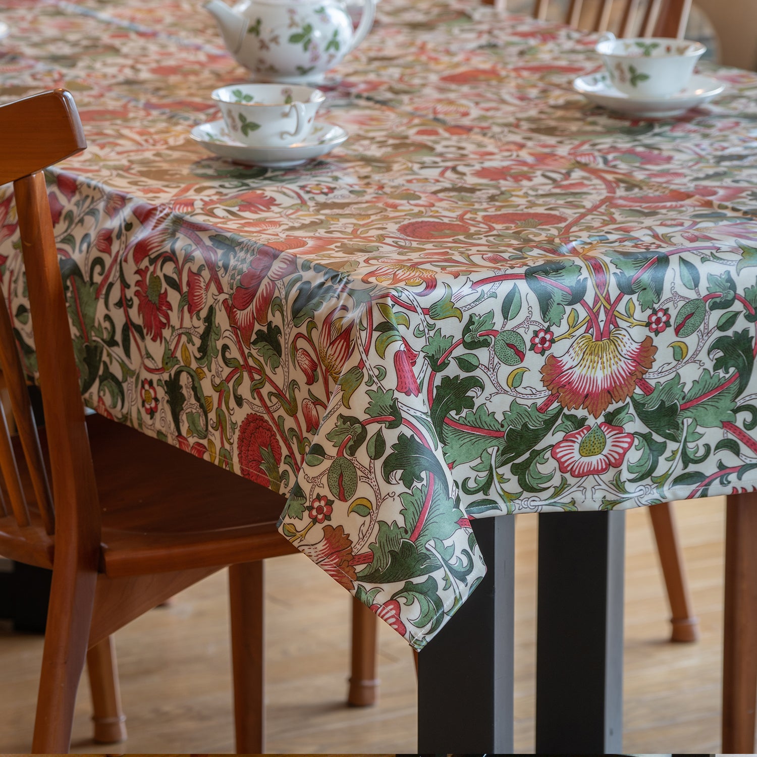 ウィリアムモリス PVC テーブルクロス 長方形 Lodden - 英国雑貨OXFORD