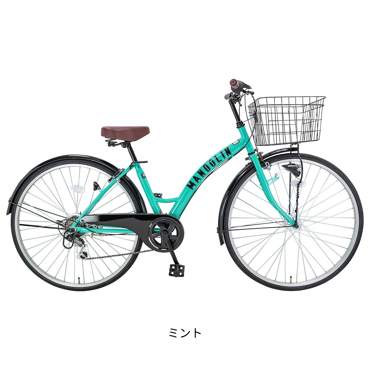 サイクルスポット MANDOLIN ママチャリ 27インチ 6段変速 [CS-276SITAR