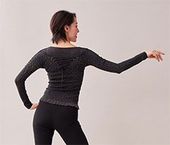 ノーソーイングニット】フレアースリーブショートニットトップ 商品